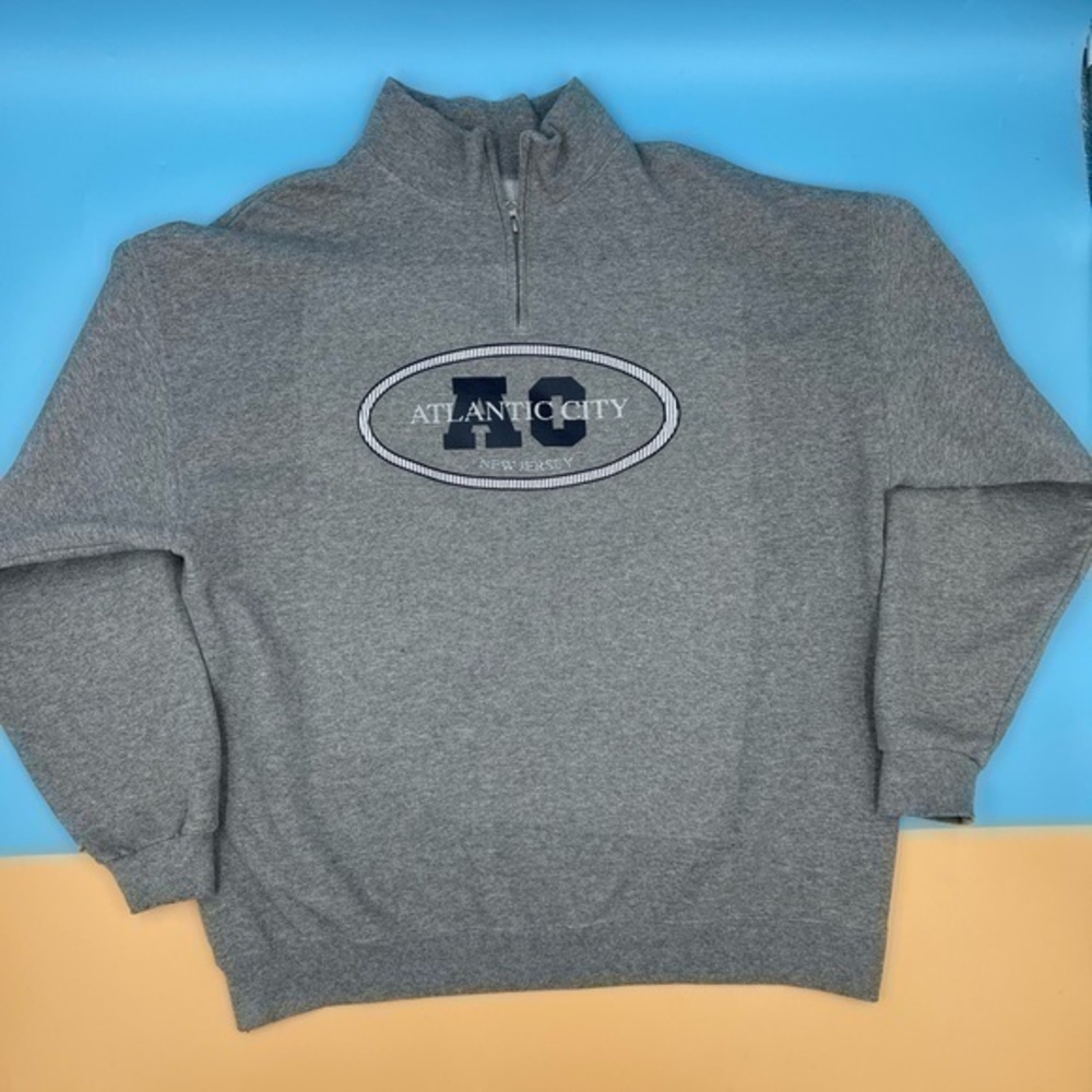 Vintage 90’s Atlantic City, New Jersey 1/4 Zip Sweatshirt - Picture 1 of 4